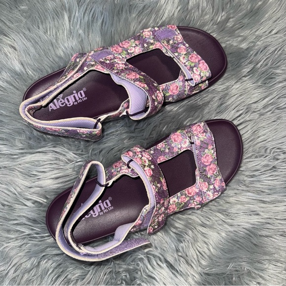 Alegria Henlee Garden Floral Sandals Size 42 (US 11.5–12) Vegan Comfort Velcro - Picture 5 of 6